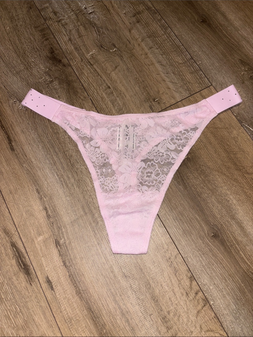 PINK Victoria’s Secret Lace Bling Thong Panty